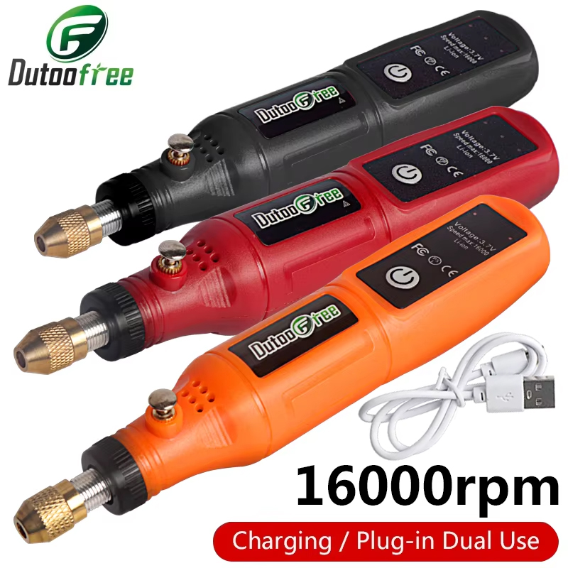 Cordless Rotary Tool Kit Accessories - Mini Trapano Wireless 3.7V, Penna per