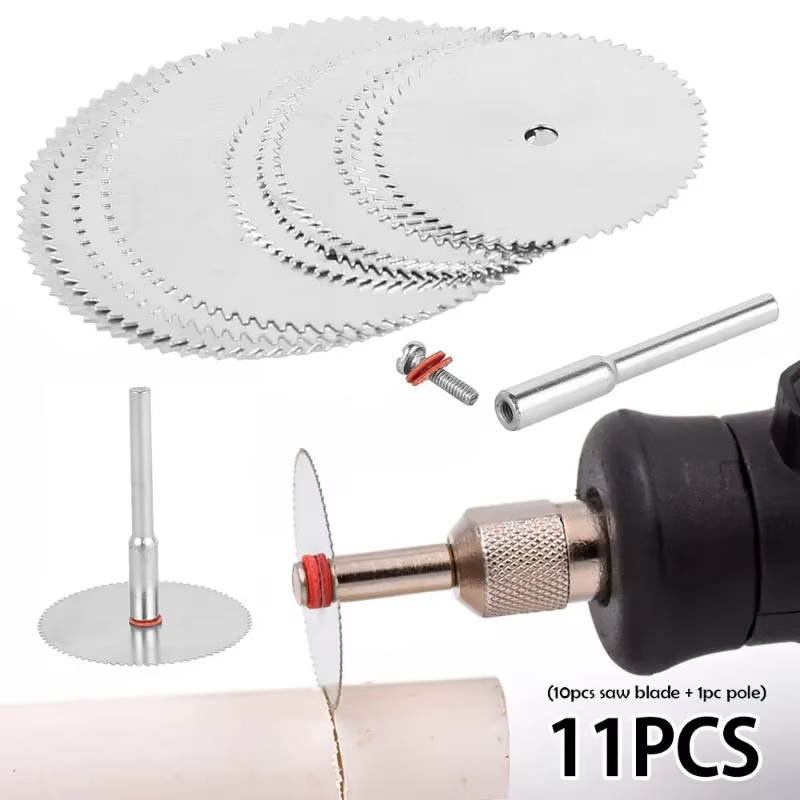 Cordless Rotary Tool Kit Accessories - Set di 11 Lame Circolari Micro