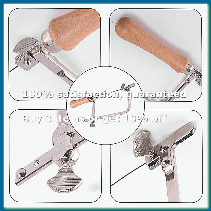 Hand Tools - Seghetto Professionale Regolabile con Manico in