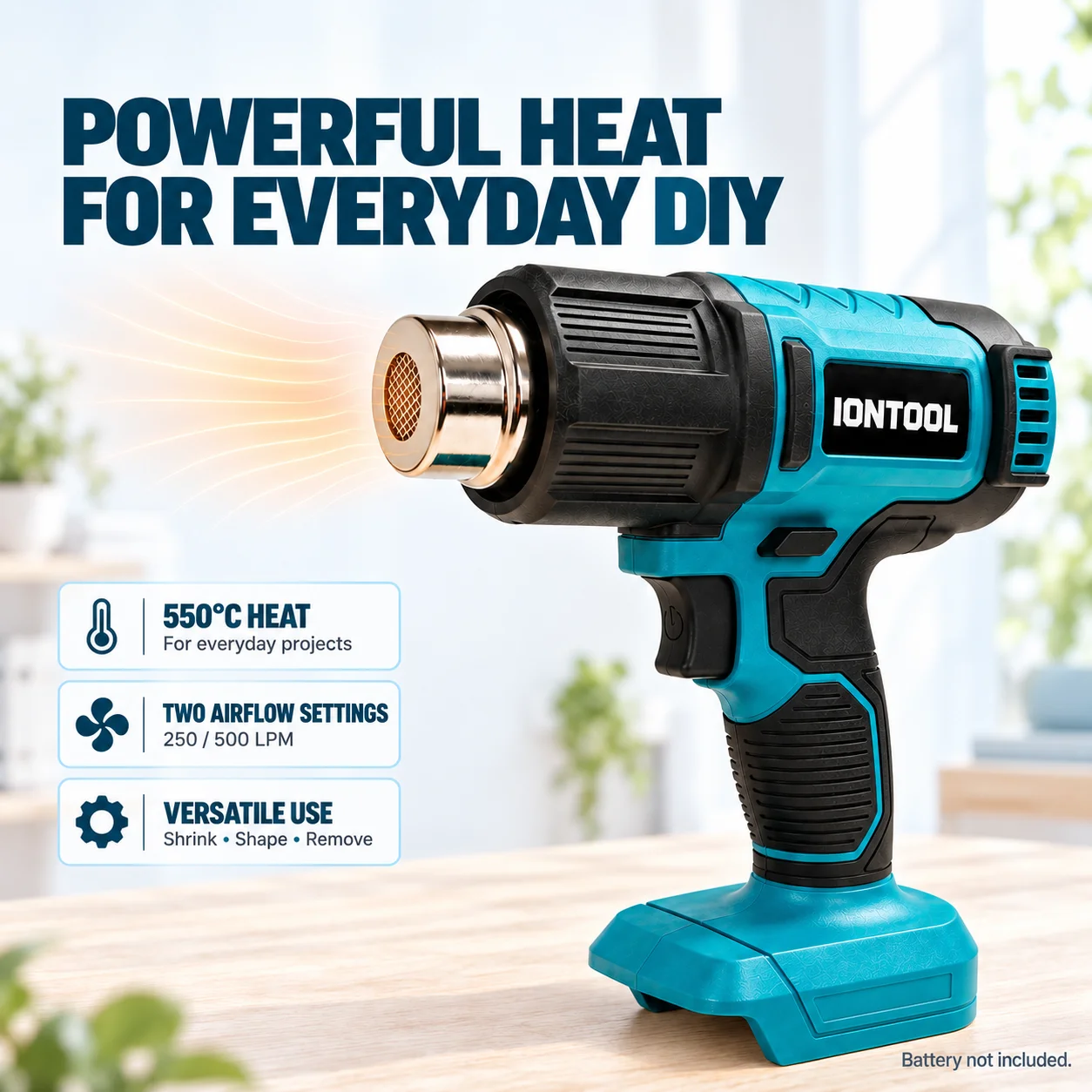 IONTOOL 550 ℃   Pistola termic - Cordless Heat Gun For Shrink Tubing recensione e prezzo