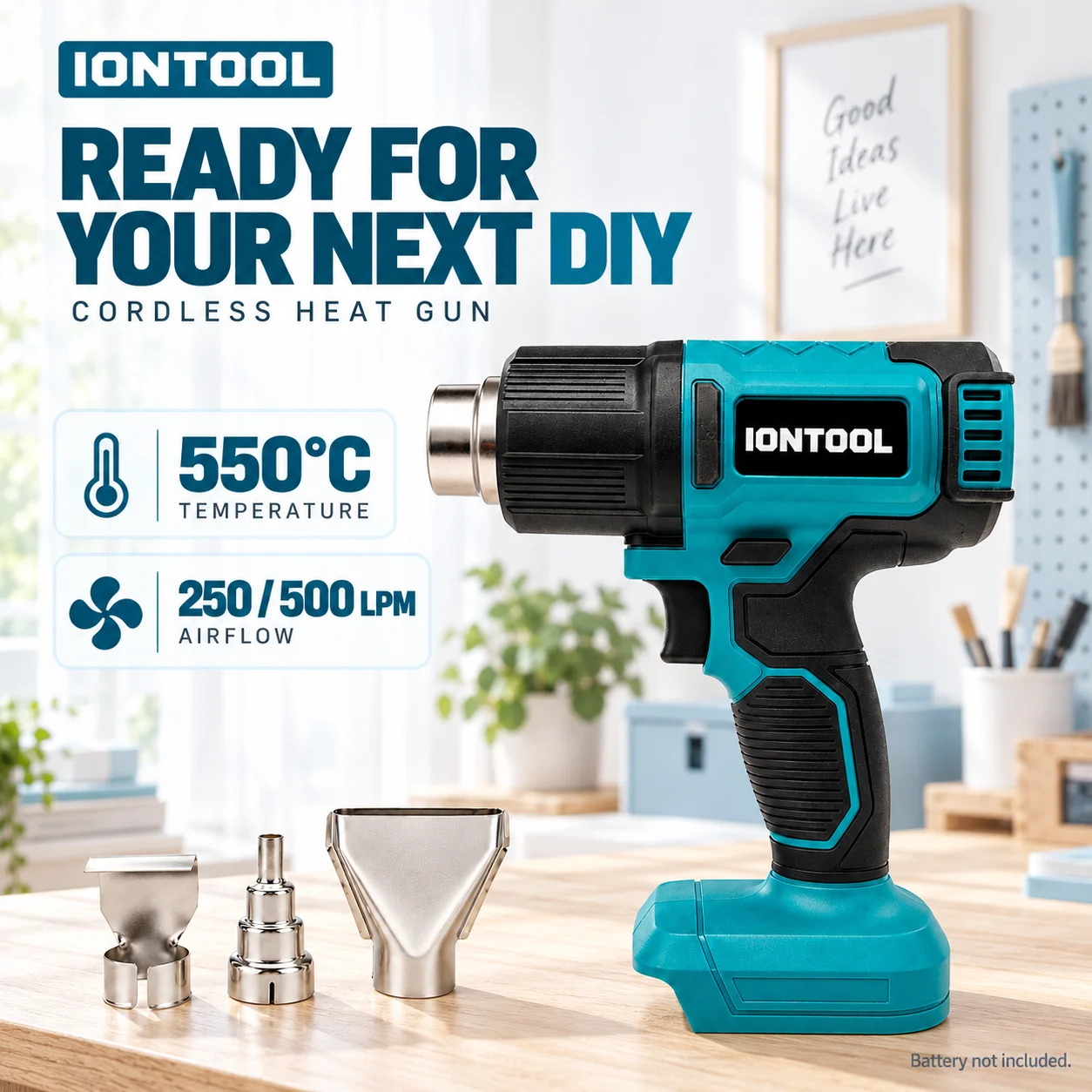 IONTOOL Pistola termica senza  - Cordless Heat Gun For Shrink Tubing recensione e prezzo